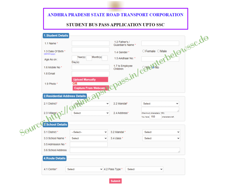 international student travel pass online form