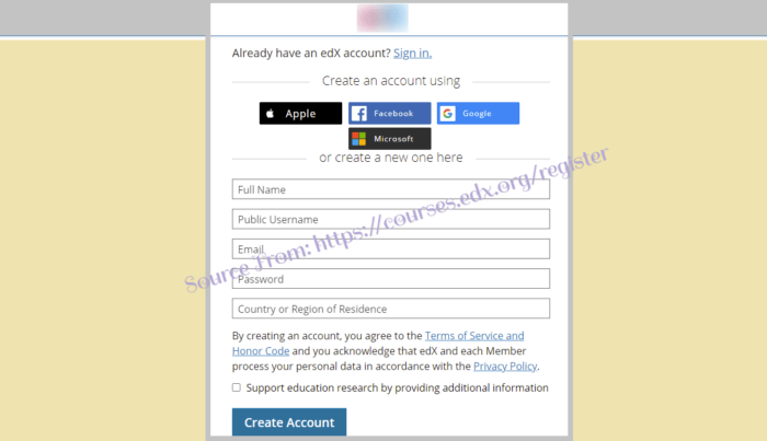 Edx Login in edx.org