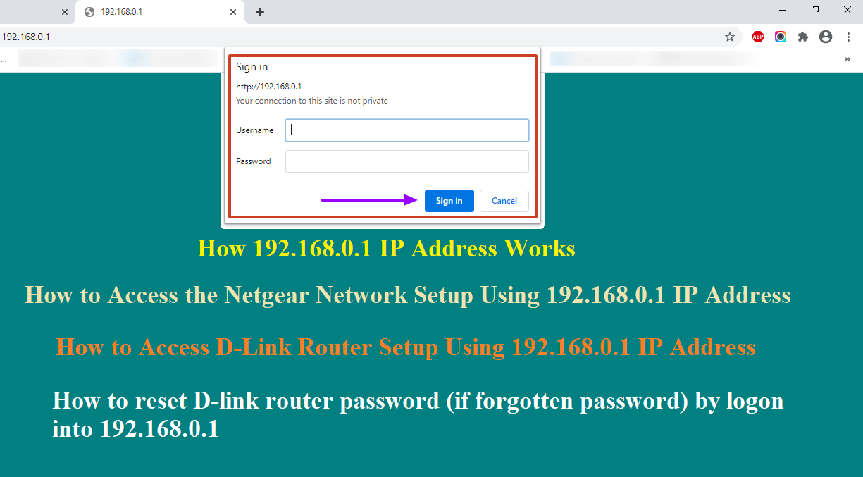 192 168 O 1 192 168 0 1 Login Ip Address For Netgear Dlink Router 