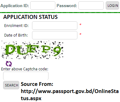 passport status lookup