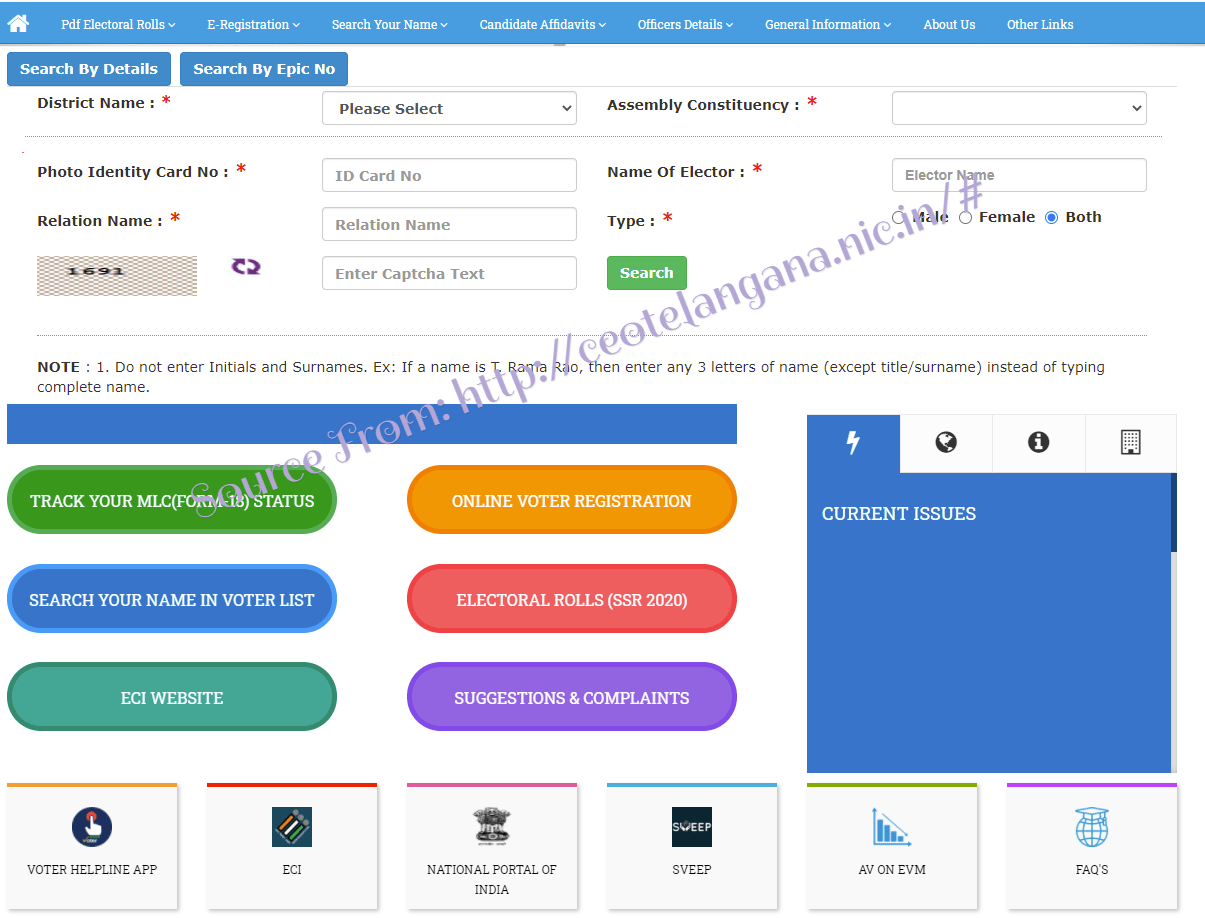 Ceo Telangana New Voter Card Online Enrollment Status At Ceotelangana Nic In Ceo Telangana New Voter Card Online Enrollment Status At Ceotelangana Nic In