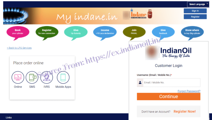 Indane Gas Booking