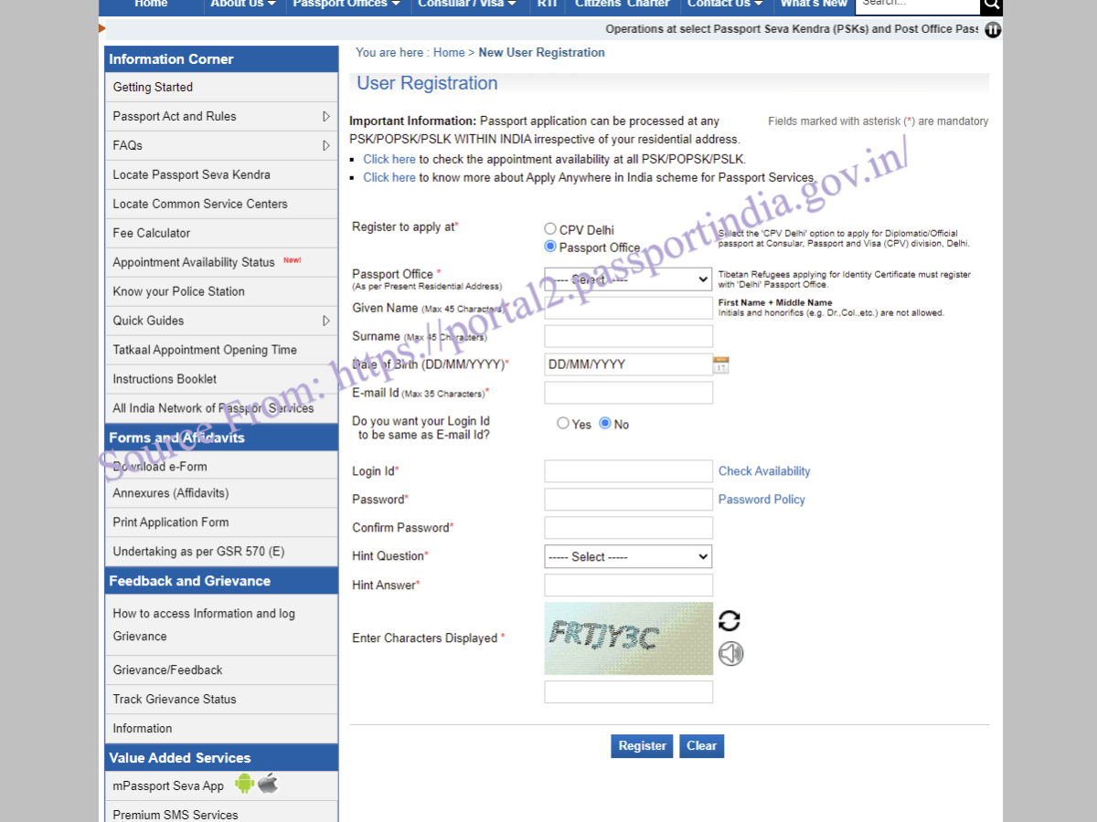 passport tatkal appointment booking passport tatkal appointment booking