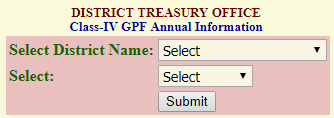 AP GPF Annual Information at treasury.ap.gov.in
