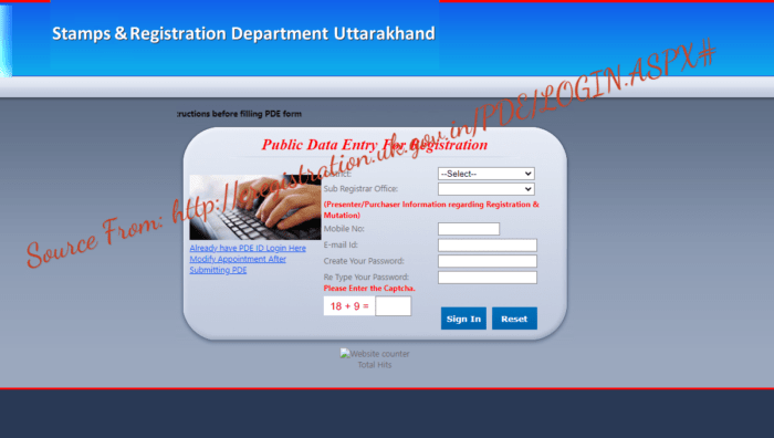 eregistration.uk.gov.in