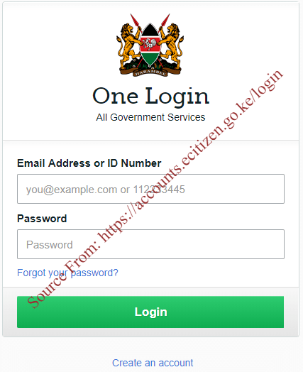 Kenya eCitizen Login
