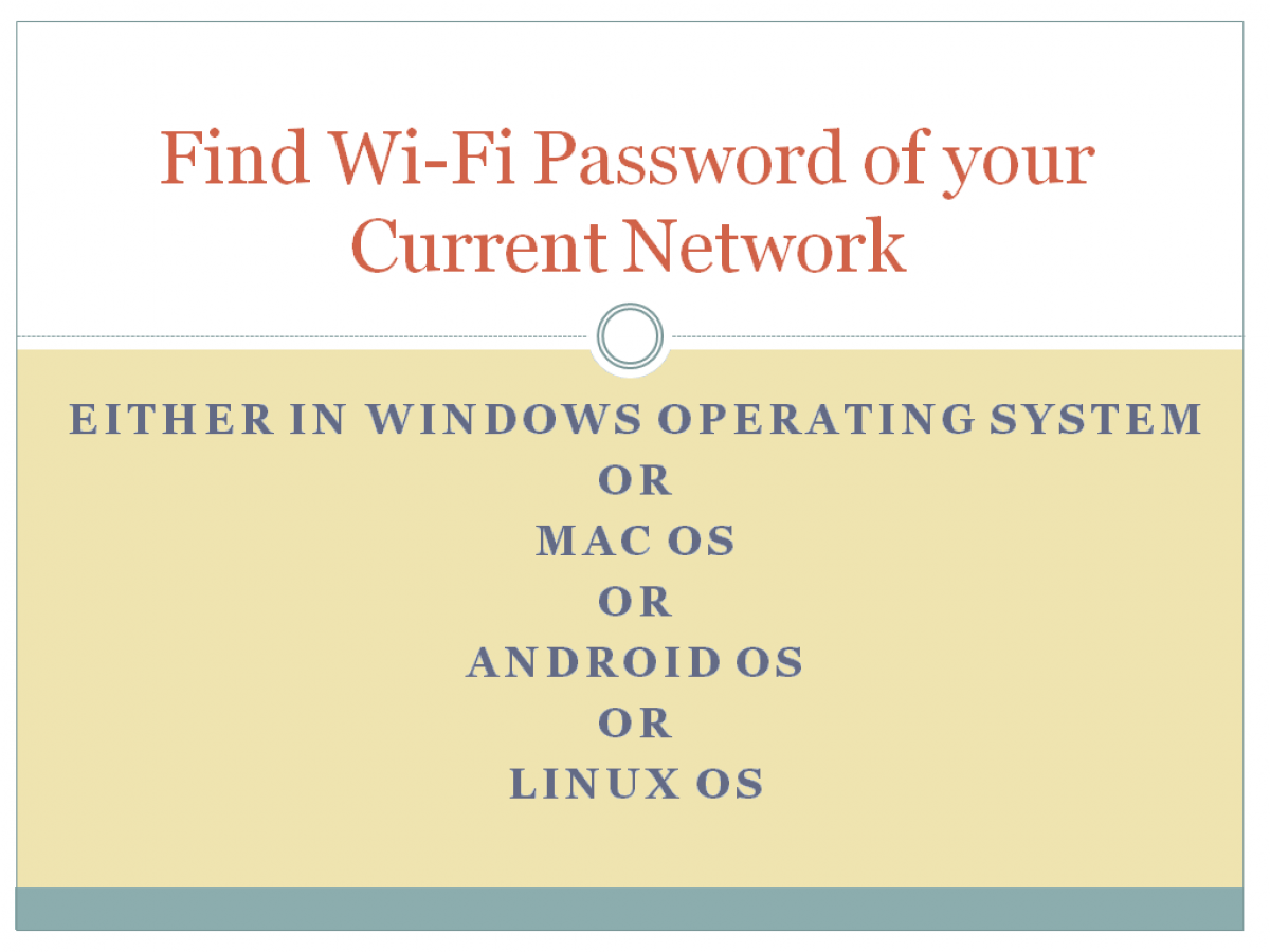 find wifi password mac os find wifi password mac os