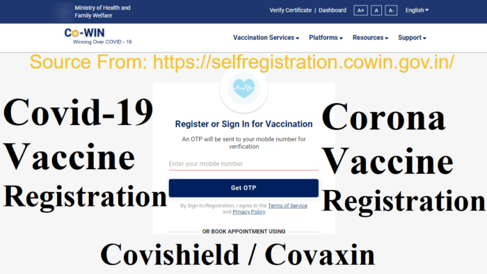 COVID 19 Vaccine Online Registration