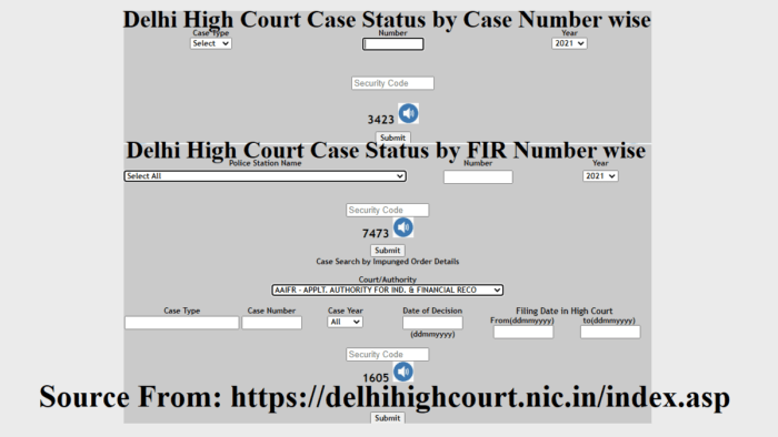 Delhi High Court Case Status