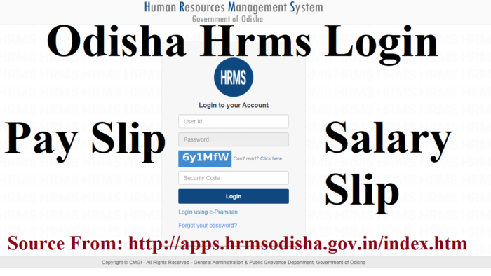 Odisha Hrms Pay Slip