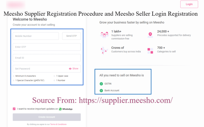 Meesho Supplier Registration