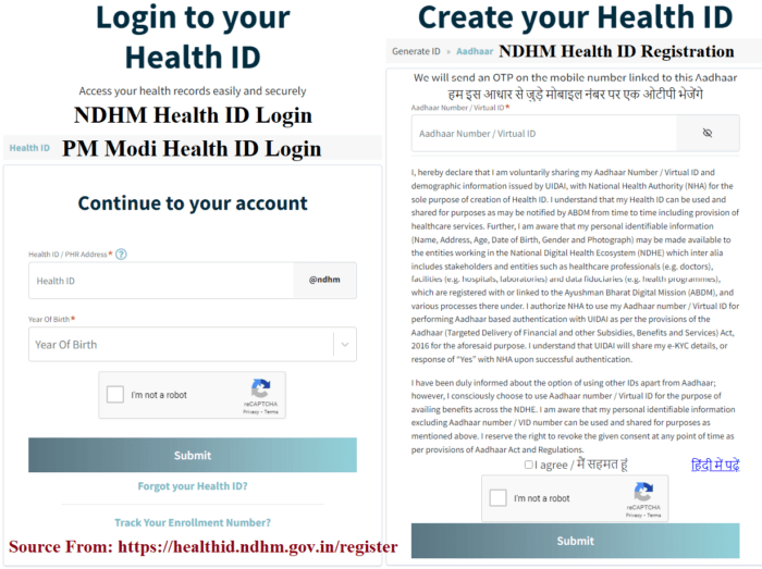 NDHM Health ID Registration