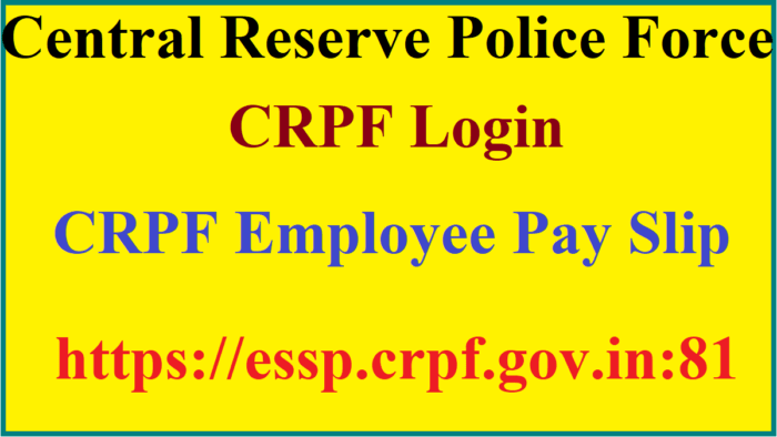 CRPF Login