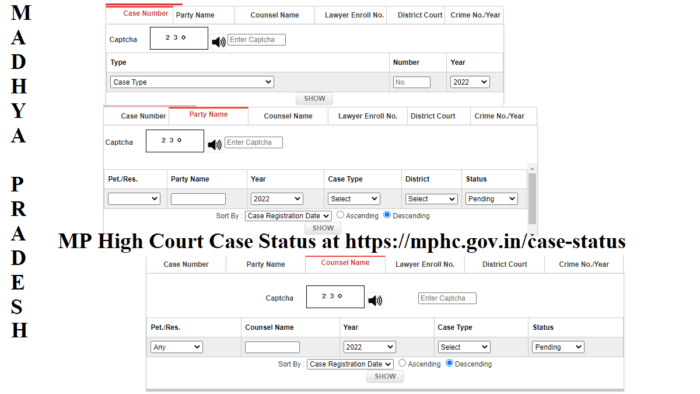 MP High Court Case Status